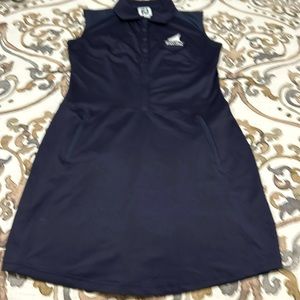 Navy blue golf dress